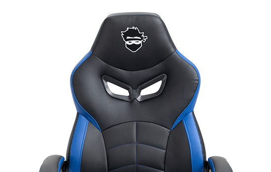 Cadeira Gamer Ninja Jiraya, Suporta Até 140KG, Preto e Azul 